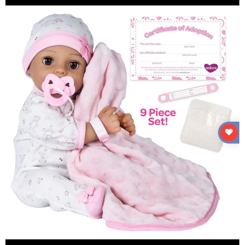 Adora Adoption Baby Precious Doll Bundle - 9 piece - New Sealed